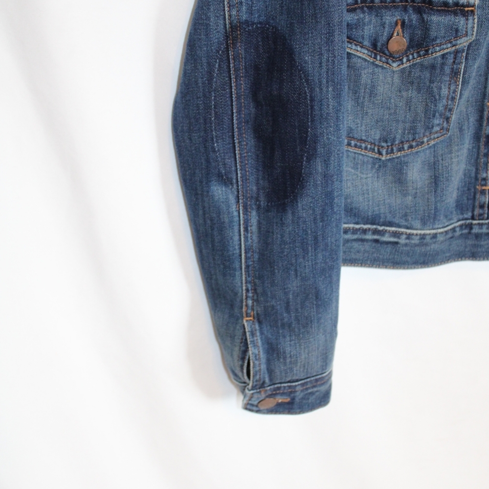 Gap 1969 Drop Pocket Yosemite Retro Modern Jacket Women's Medium Blue Denim Jean - Picture 3 of 9